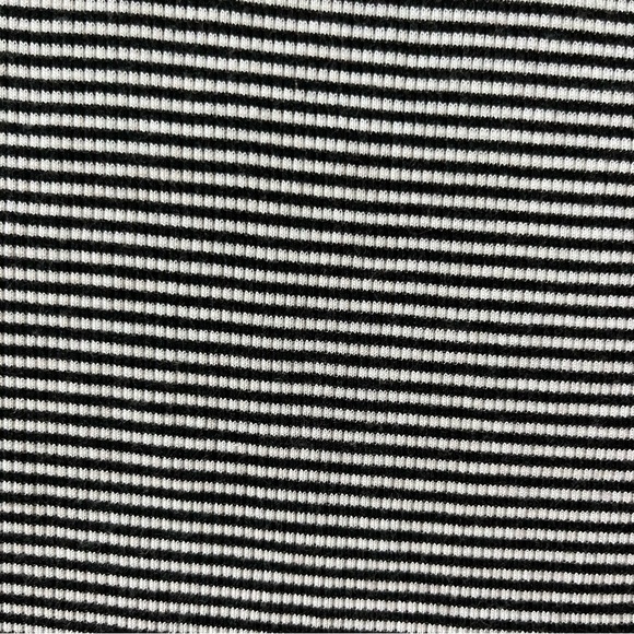 Aeropostale black/white striped ribbed high neck tank top size small - Picture 6 of 6